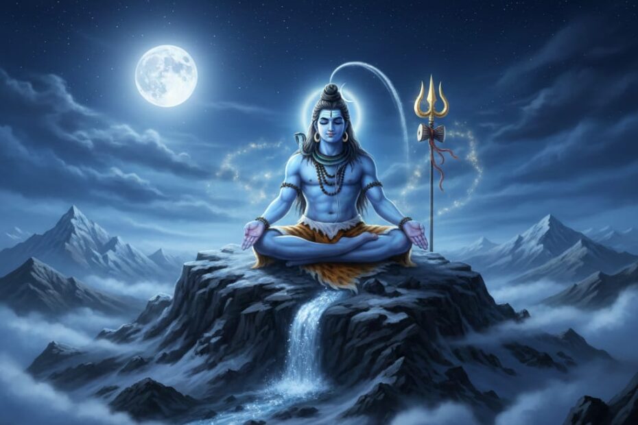 Mahashivratri kyon manate hain dikhata hua dhyan mudra mein Bhagwan Shiv