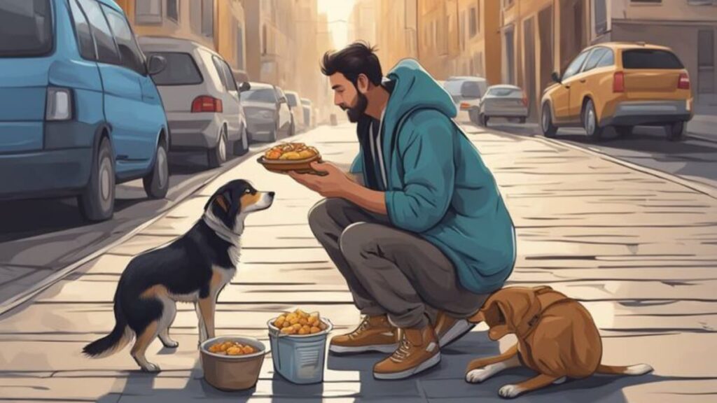 Sharing kindness message on social media