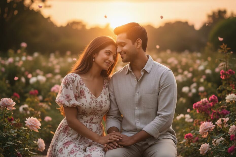 वैलेंटाइन डे 2026 रोमांटिक कपल हाथों में हाथ लिए हुए