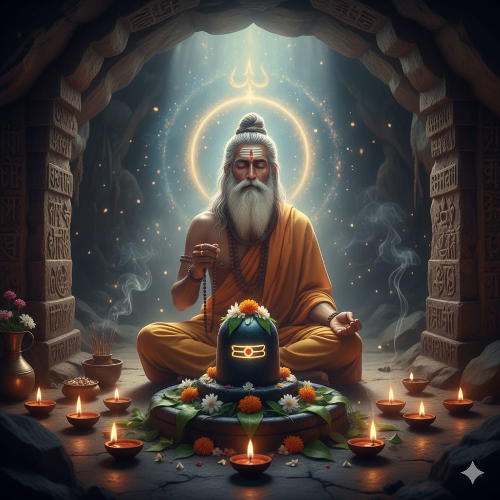 Mahashivratri kyon manate hain dikhata hua dhyan mudra mein Bhagwan Shiv